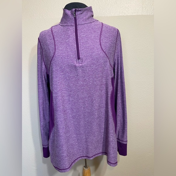 Champion Purple Long Sleeve running shirt - Picture 1 of 7